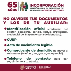 Inicia incorporación de personas adultas mayores de 65 años a Pensión Bienestar 2 Inicia incorporación de personas adultas mayores de 65 años a Pensión Bienestar