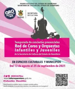 Presentan presenta temporada de conciertos presenciales de la Red de Coros y Orquestas Infantiles y Juveniles en QRO 2