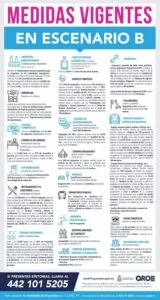 Regulacion de actividades en Estado de Queretaro ante Escenario B 3