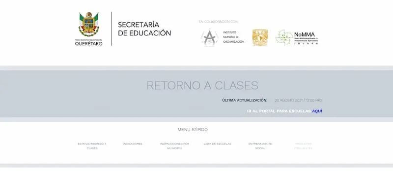 Voceria da a conocer la pagina oficial para el regreso a clases en el estado de Queretaro 1
