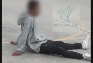 Asegura y exhiben a presunto ladrón.