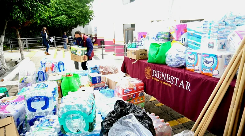 Bienestar Queretaro realizo envio de ayuda ciudadana a familias de Tula Hidalgo 1