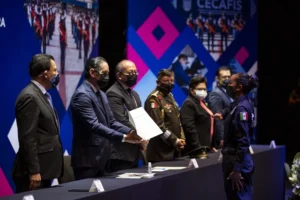 Francisco Dominguez asistio a graduacion del Programa de Formacion Inicial para Policia Preventivo y Custodia Penitenciaria 2021 2