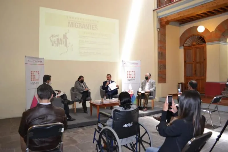 Hugo Cabrera presento ante el IAPEM la Ley de Atencion a las Migraciones 2