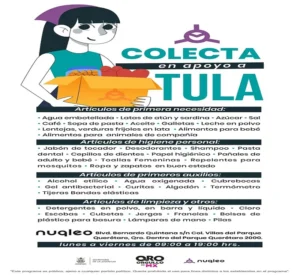 Instalaciones Nuqleo será centro de acopio para apoyar a familias damnificadas de Hidalgo 2 Instalaciones Nuqleo será centro de acopio para apoyar a familias damnificadas de Hidalgo