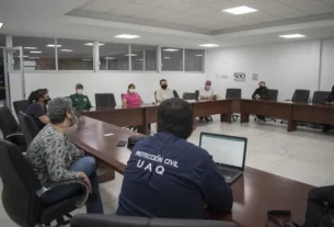 UAQ realizo un simulacro de incendio en Centro Universitario