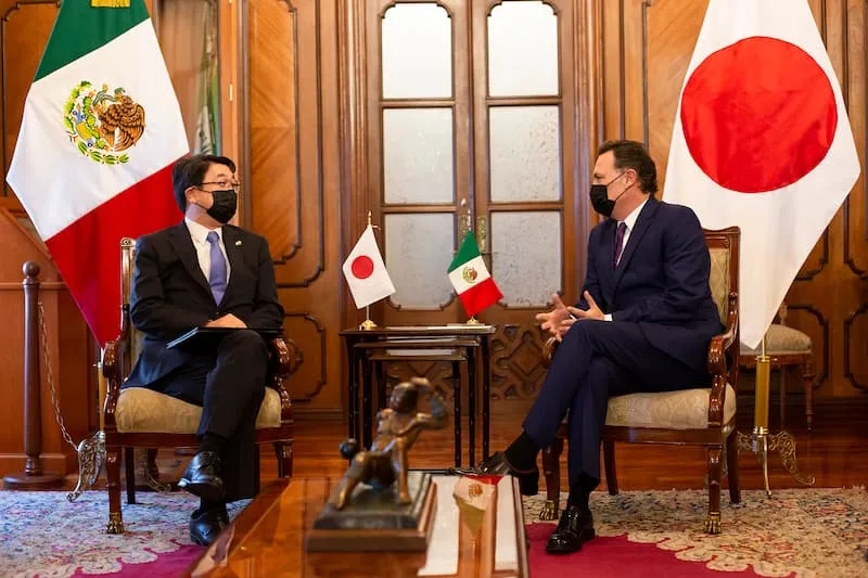 Mauricio Kuri se reune con Consul General de Japon en Leon Guanajuato