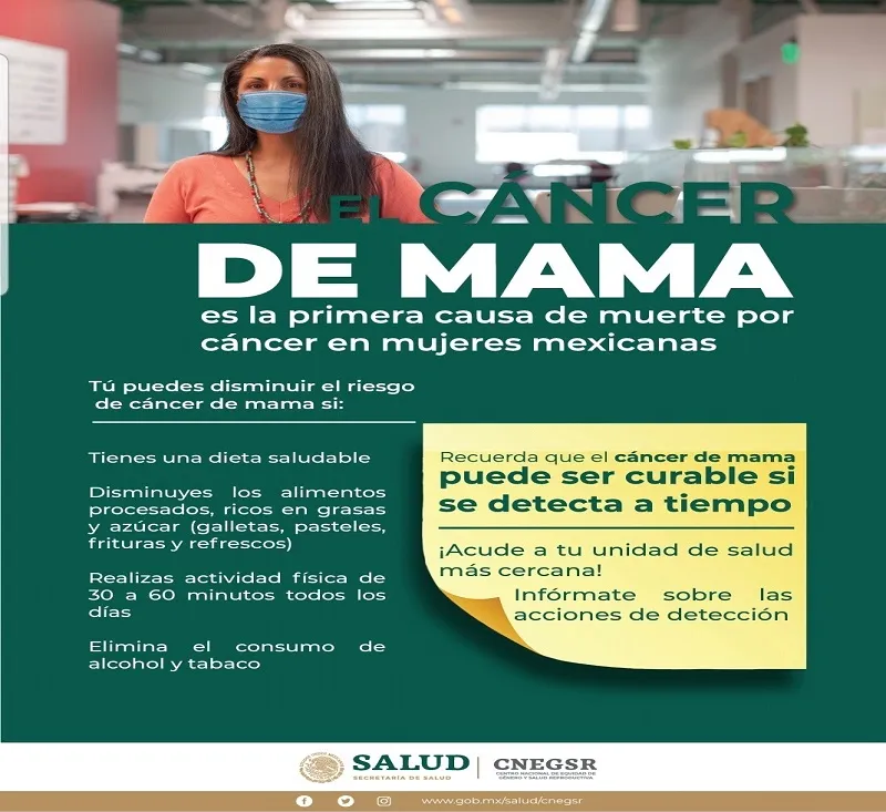 Secretaria de Salud se une al Mes de la Sensibilizacion sobre el Cancer de Mama