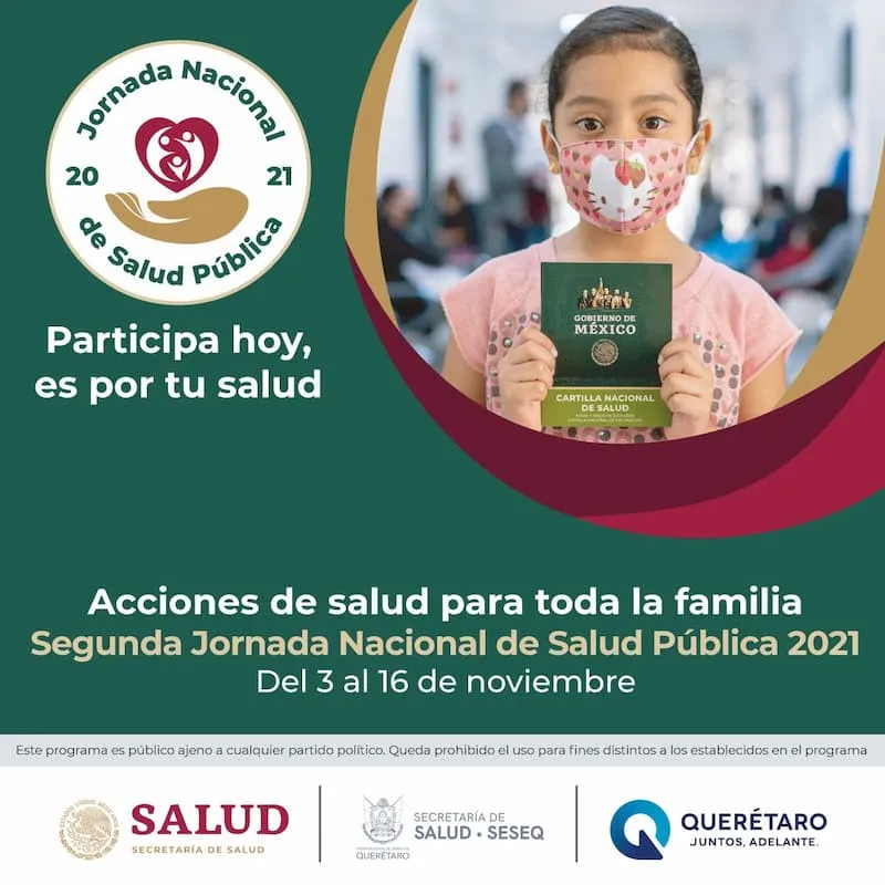 Comienza 2da Jornada Nacional de Salud Publica 2021 en el estado de Queretaro 1