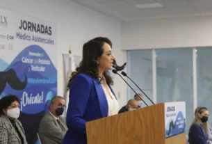 Diputada Dulce Ventura encabezo arranque de campana Noviembre AzulChecate 2