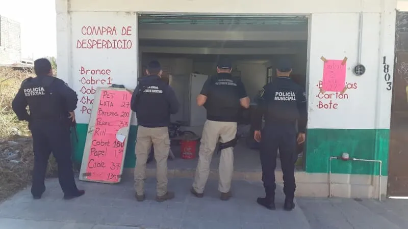 Fiscalia decomisa 43 rollos de cable de cobre en el mpio de Queretaro hay un detenido 2