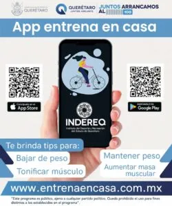 INDEREQ presenta la app 'Entrena en Casa' 2 INDEREQ presenta la app 'Entrena en Casa'