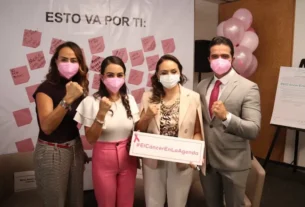Laura Dorantes presento iniciativa para la deteccion temprana del cancer de mama junto a Cancer Warriors 2