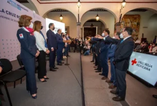 Mauricio Kuri toma protesta al Consejo Estatal de la Cruz Roja Mexicana QRO 2