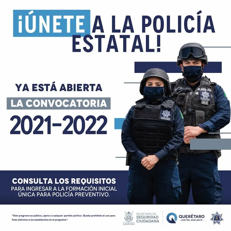 Secretaria de Seguridad Ciudadana abre convocatoria para policia preventivo estatal 1