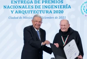 AMLO entrego Premios Nacionales de Ingenieria y de Arquitectura 2020 3