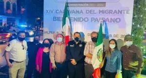 Diputada Selene Salazar recibe a paisanos de la 14va Caravana del Migrante en Jalpan de Serra