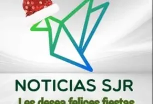 May be an image of text that says 'A NOTICIAS SJR Les desea felices fiestas'