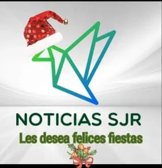 May be an image of text that says 'A NOTICIAS SJR Les desea felices fiestas'