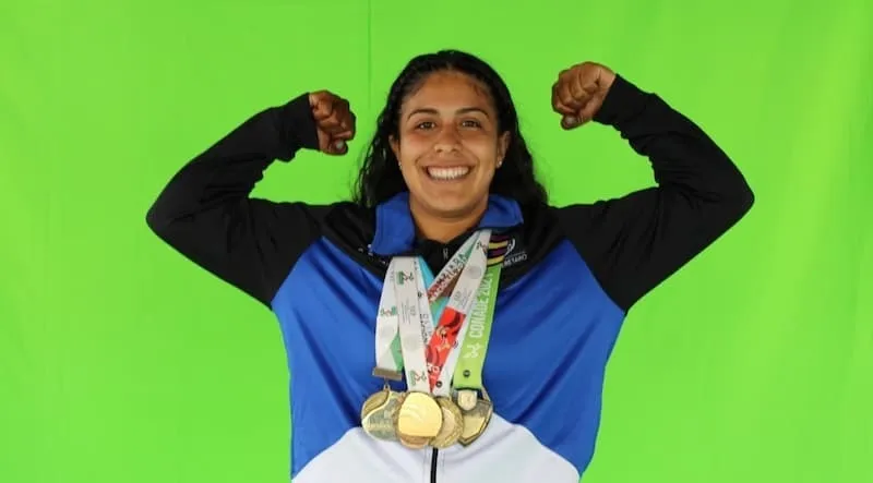 Luchadora queretana Sandra Escamilla consigue medalla de plata en Cali 2021 1