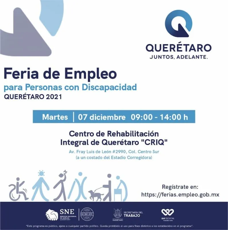 Secretaria del Trabajo promueve Feria de Empleo para personas con discapacidad en QRO y SJR scaled