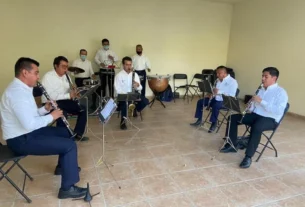 Banda de Musica del Estado de Queretaro prepara concierto en el CEART