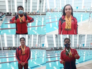 Equipo de Natación UPQ consigue 24 medallas en la Liga Estatal