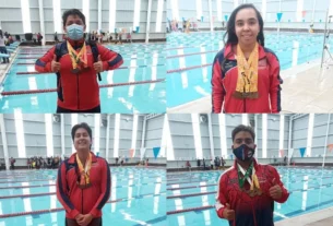 Equipo de Natacion UPQ consigue 24 medallas en la Liga Estatal 1
