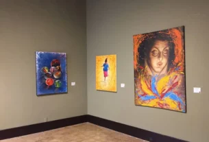Exponen en Queretaro pinturas inspiradas en la Loteria Nacional 1