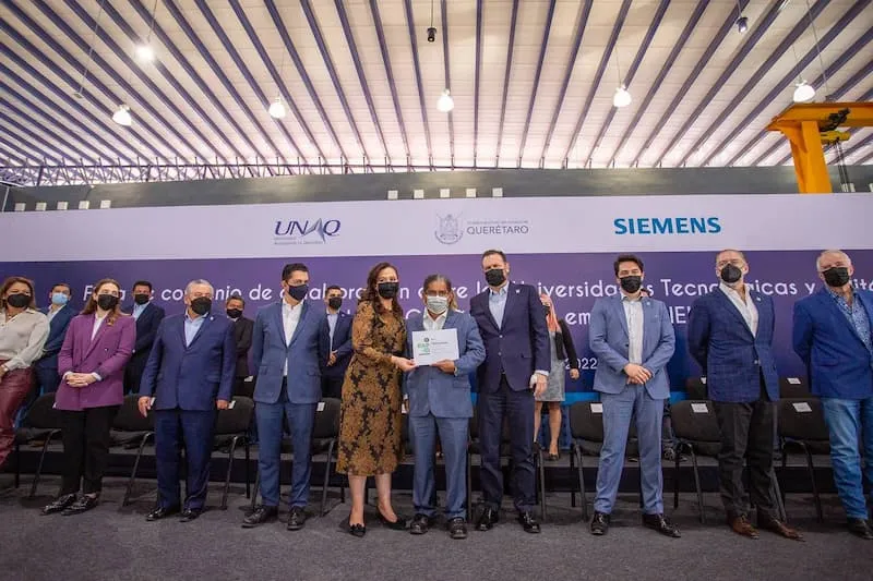 Universidades Tecnologicas y Politecnicas en Queretaro firman convenio con empresa SIEMENS 1