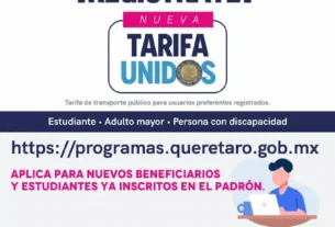 Extienden registro para la Tarifa UniDOS en Queretaro