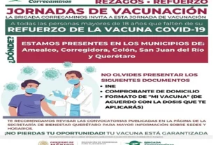 Intensifican jornada de vacunacion contra COVID 19 en estado de Queretaro 1