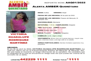 Sigue busqueda de la nina Victoria de 6 anos en Queretaro 1