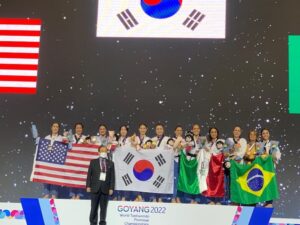 Taekwondoínes queretanos consiguen medallas en campeonato mundial de Corea del Sur