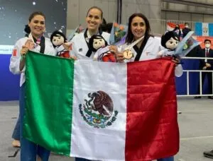 Taekwondoínes queretanos consiguen medallas en campeonato mundial de Corea del Sur