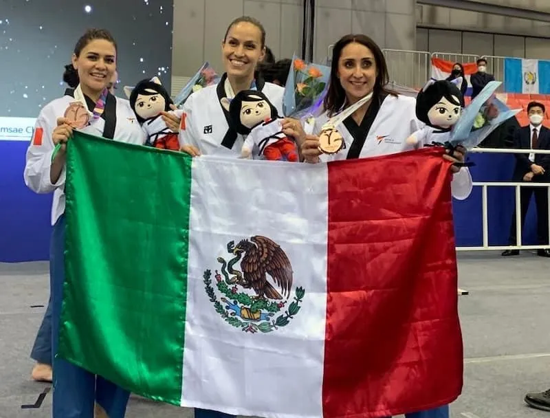 Taekwondoines queretanos consiguen medallas en campeonato mundial de Corea del Sur 2