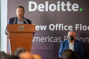 Mauricio Kuri inauguró oficinas de empresa Deloitte en Querétaro
