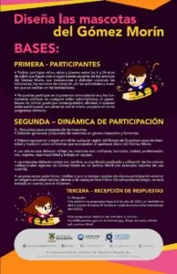 Convocan CECEQ y SEDEQ a diseñar las mascotas del Gómez Morín