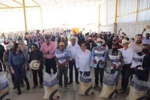 SEDEA entregó 23 toneladas de grano de maíz a agricultores de Tolimán