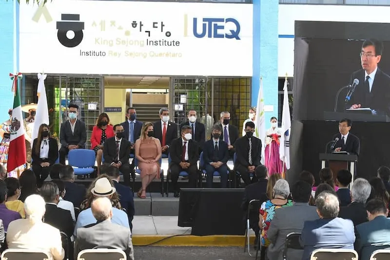 Embajador de Corea inauguro Instituto Rey Sejong de Queretaro en la UTEQ 1