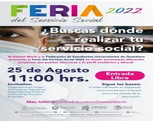 Más de 2 mil 500 jóvenes participarán en primer Feria de Servicio Social