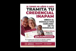 Personas de 60 anos y mas podran adquirir credencial de Inapam en Modulos de Bienestar 1