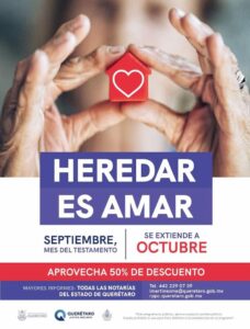 Amplían campaña del Mes del Testamento en el estado de Querétaro