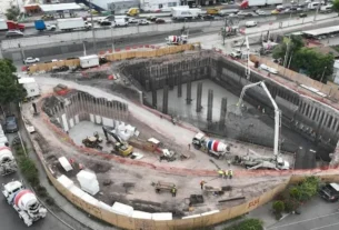 Carcamo en Paseo 5 de Febrero presenta un avance del 63 2
