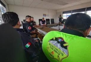 Proteccion Civil de Queretaro sostiene reunion con delegacion de Garcia Nuevo Leon 1