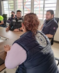 Protección Civil de Querétaro sostiene reunión con delegación de García, Nuevo León