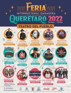 Presentan Cartel oficial de Feria Querétaro 2022