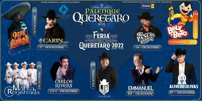 Presentan Cartel oficial de Feria Queretaro 2022 2