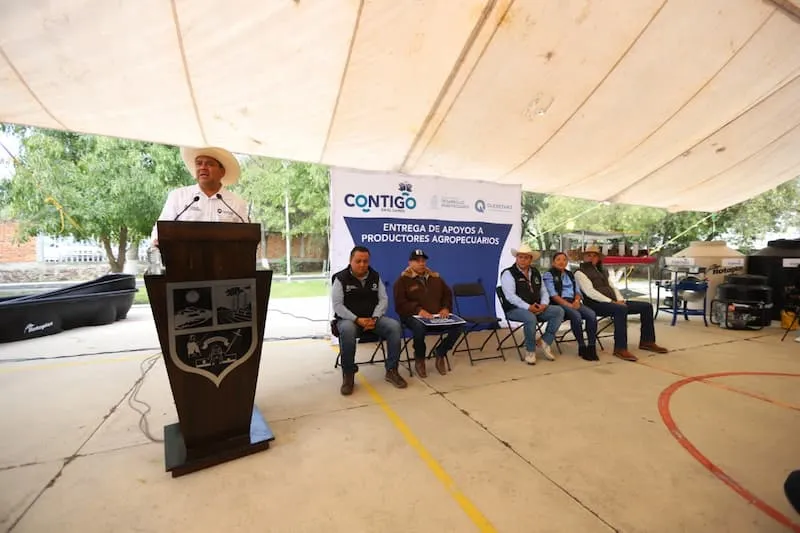 Productores del campo de Huimilpan recibieron apoyos por parte de 2