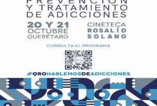 SESEQ invita al Congreso de Prevencion y Tratamiento de Adicciones en mpio de Queretaro
